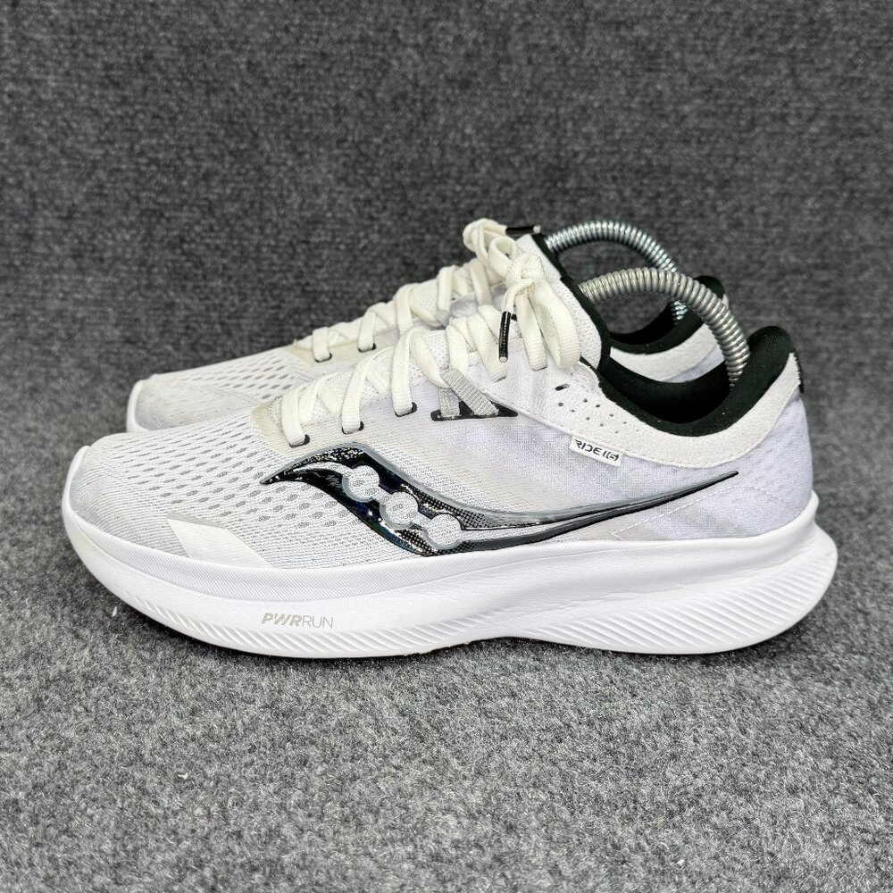 Saucony Ride 16 Running Shoes Women's Size 7.5 White Athletic‎ Training Sneakers - Picture 4 of 12